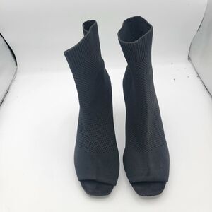 MIA Women's Emilia-W Black Stiletto Stretch Knit Bootie 3" Heels Size 9.5